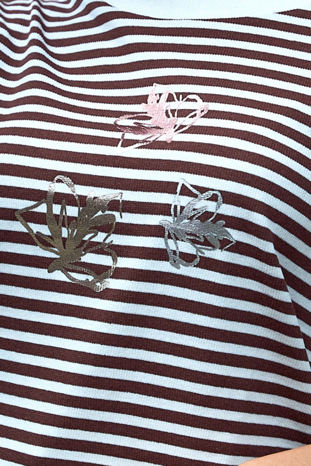 Джемпер LaTynka 169 коричневая полоска